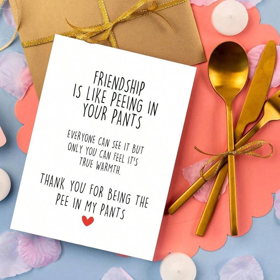 Funny Best Friend Birthday Card, Friendship Day Card For Men Women ...