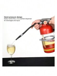 Sifón Extintor Para Cerveza Bebidas Fiesta Dispensador de bebidas - Rojo - Ver 4