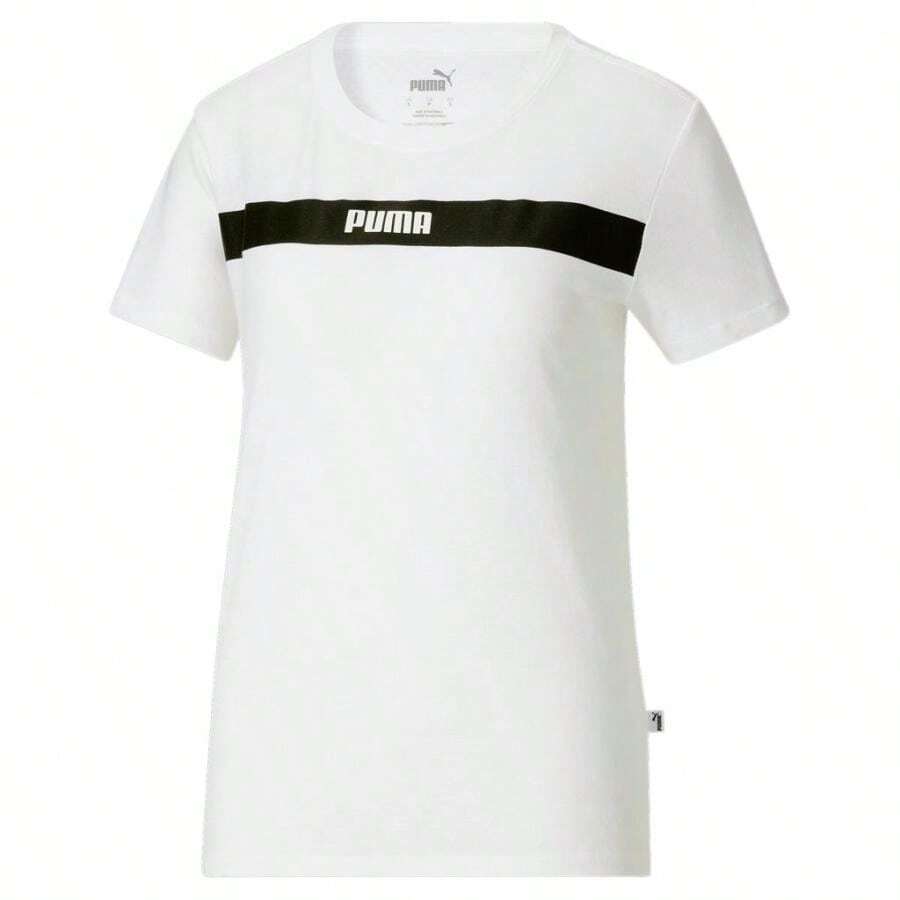 Upfront Line Logo Classic Cotton Breathable Women's Short-Sleeved Shirt - Sports And Leisure, Suitable For Gifts - White - View 1