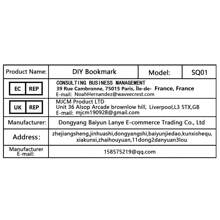 Set de 6 Marcadores de páginas de pintura de diamantes, Marruecos de Plumas DIY con Colgante de Cristal, adecuado para hogar, oficina y escuela, Pintura de 5D Diamond, ideal para principiantes, artesanías de Navidad.