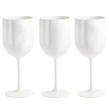 Große weiße und rosa wiederverwendbare Plastik Champagnergläser für Silvesterpartys, Weihnachten, Cocktailpartys und Weinverkostungen - langanhaltend und elegantes Partyzubehör