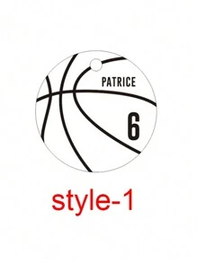 Personalized Key Ring Custom Basketball Engraving Name Keychain For Men And Women Stainless Steel Personalized Customized Letters Fashion Sports Style Keychain Father's Day Gift For Friends Fashion,Casual,Vintage,Old Money,Contracted,Simple Custom,Personalized - Silver - View 16