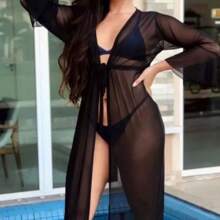 Saída De Praia Piscina Canga Kimono Feminina Promoção