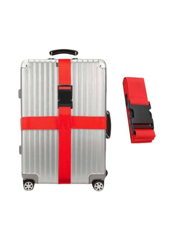 Correa ajustable para equipaje de viaje, correa para maleta de 2 cm/4 cm de ancho, correa de sujeción práctica para equipaje, correa de sujeción a prueba de explosiones para maletas, bolsas de facturación, accesorios escolares
