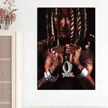 1 pezzo di poster e quadro d'arte da parete, senza cornice, con stampa e dipinto famoso di rapper, adatto per camere da letto e soggiorni di stile pop - Multicolore - Visualizzare 14