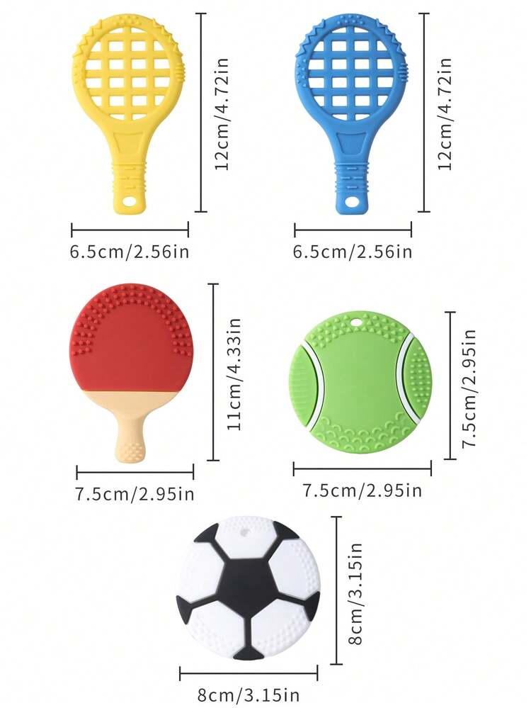 1 pieza Palito de dentición de silicona para bebés, adecuado para el período de dentición de bebés - Multicolor - Añade 12