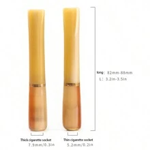 1 pezzo Boccaglio riutilizzabile e lavabile per sigarette, boccaglio in legno, accessorio per capelli, accessorio per fumatori