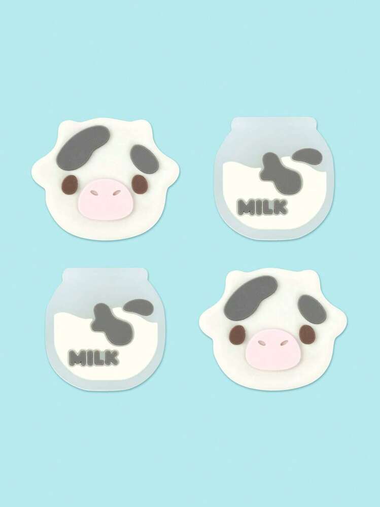GeekShare 4pcs Cow Pattern Button Protective Covers Compatible With Nintendo Switch / OLED / Switch Lite - Multicolor - View 1