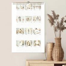 2025 Christian Bible Stories Wall Calendar, 1pc Jesus-Themed Monthly Planner, Religious Art Illustrations, Paper Material, Christian Home Decor, Spiritual Gift Idea, Christmas Gifts - Multicolor - View 4