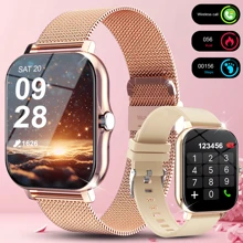 1pc Smart Watch With Silicone Strap, Supports Calling, Pedometer, Calorie Counter, Distance Tracking, Multiple Sports Modes, Alarm & Notification, 1.83" Full-Screen Touch, Compatible With Android & IOS