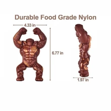 1 件耐用大猩猩咀嚼玩具，适合中型和大型犬，100% 尼龙，持久耐用的咀嚼玩具，适合喜欢咀嚼的狗狗 - 彩色 - 查看 2