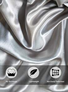 1pc Satin Fitted Sheet, Mattress Cover, Luxuriously Mattress Protector, Ultra Soft And Breathable Protector Cover, Fits King, Twin, Full, Queen Size Bed, With Deep Pocket, Silky Smooth, Anti-Wrinkle, Machine Washable