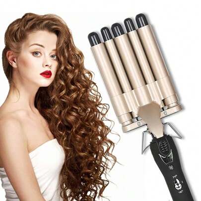 5-Barrel Ceramic Curling Iron, Quick Heating Styling Tool