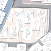 100 stuks schattig patroon waterdichte PVC-stickers voor menselijke vormen, herhaalbaar, geschikt voor doe-het-zelf decoratie op notebooks, waterflessen, skateboards, koelkasten, enz. - A3-2732