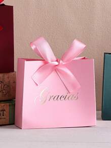 10件套精美礼盒套装，印有“Gracias”字样并系有丝带——非常适合存放零食、糖果和小礼物——适用于感恩节、婚礼、新娘送礼会、派对回礼和节日庆典——用途广泛，优雅别致，适合各种场合。迷你礼品袋，是返校季、情人节等场合的理想之选。 - 多色 - 查看 3