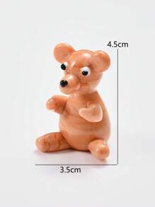 1pc Mini Realistic Colored Glassware Elephant/Dog Home Decor, Entertainment, Dining Table Center Decor, Fairytale Home Garden Decor, Party Tabletop Decoration, Photography Prop - Multicolor - View 10