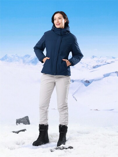 CAMEL CROWN Women's Ski Jacket Winter Snow Coat Warm Fleece Mountain Waterproof Female Jacket Snowboarding Jackets