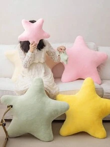 星形枕头，装饰性星形抱枕，柔软的星形毛绒玩具，可爱的房间装饰，卧室家居装饰，毛绒星形枕头，节日礼物，儿童玩具 - 彩色 - 查看 4