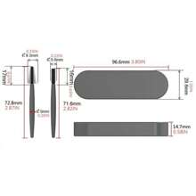 Kit de cepillo y peine de pestañas de silicona reutilizable, herramienta de extensión de pestañas profesional de maquillaje con estuche portátil, cepillo de cejas, cepillo de sombra de ojos, spoolie, cepillo spoolie