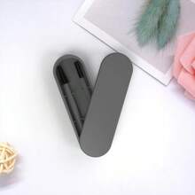 Kit de cepillo y peine de pestañas de silicona reutilizable, herramienta de extensión de pestañas profesional de maquillaje con estuche portátil, cepillo de cejas, cepillo de sombra de ojos, spoolie, cepillo spoolie