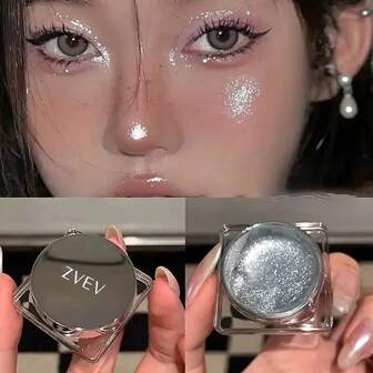 水钻偏光眼影，细闪珍珠高光纯色眼影盘，适合淡妆烟熏妆等各种妆容，适合化妆新学者