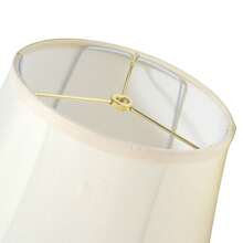 1pcs 33cm/13inch Fabric Lampshade Warm White Lampshade For Desk Lamps, Pendant Lamps, Floor Lamps, Lampshade Replacement - 白色 - 查看 7