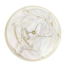 1pcs 33cm/13inch Fabric Lampshade Warm White Lampshade For Desk Lamps, Pendant Lamps, Floor Lamps, Lampshade Replacement - 白色 - 查看 8