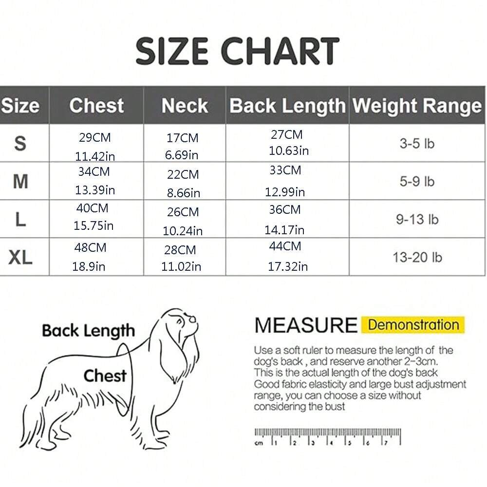 Traje de recuperación para perros, ropa quirúrgica para la herida