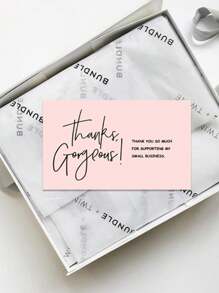 50 张感谢支持我的名片、蛋糕装饰、礼品包装和贺卡、生日和婚礼派对用品、客户答谢卡，适用于商店、在线零售商、商务用品和本地商店返校情人节 - 彩色 - 查看 12