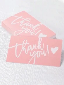 50 张感谢支持我的名片、蛋糕装饰、礼品包装和贺卡、生日和婚礼派对用品、客户答谢卡，适用于商店、在线零售商、商务用品和本地商店返校情人节 - 彩色 - 查看 4
