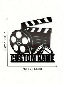 1 Custom Movie Night Metal Wall Art Logo Personalized Vintage Movie Iron Decoration Custom Home Theater Metal Signage The Perfect Gift For Movie Lovers Vintage Movie Popcorn Design Wall Hanging The Perfect Home Improvement Housewarming Gift For Movie Actors, Valentine's Day, Valentine's Day Decor Gifts Birthday Graduation