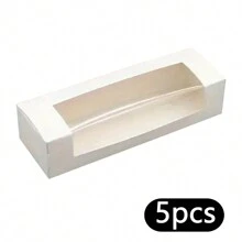 Disposable White Rectangle Cake Boxes With Window - Perfect For Cakes, Chocolates, Biscuits, Pastries - Ideal For Birthday And Wedding Parties - Baking Tools And Kitchen Accessories - Multicolor - View 12