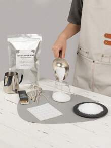 250g/500g/1000g Perlas de cera recargables, adecuadas para hacer velas, núcleos de velas, cera de flor de hielo, velas de perlas DIY, reutilizables. - Blanco - Ver 9