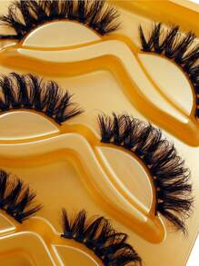 5 Pairs Of Fox-Inspired Eyelashes, Includes Curled And Extended Eyelashes For Seductive, Foxy Eyes - Fluffy Lashes - View 4