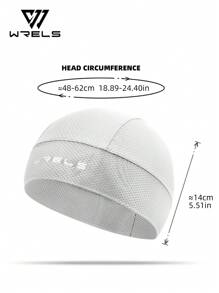 WRELS Mũ đạp xe nhanh khô, thoáng khí, unisex, phù hợp cho cả nam và nữ, lớp lót thấm hút mồ hôi, kiểu dáng mềm mại. - Màu Xám nhạt - Xem 3