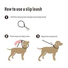 1pc Durable Braided Rope Leash,Slip Lead Dog Leash For Small Medium And Large Dogs Walking And Training Outdoor