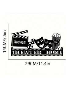 1 Custom Movie Night Metal Wall Art Logo Personalized Vintage Movie Iron Decoration Custom Home Theater Metal Signage The Perfect Gift For Movie Lovers Vintage Movie Popcorn Design Wall Hanging The Perfect Home Improvement Housewarming Gift For Movie Actors, Valentine's Day, Valentine's Day Decor Gifts Birthday Graduation