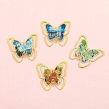A Vivid And Beautiful Oil Painting Butterfly Metal Book Clip Bookmark, The Warmest Reading Gift For Loved Ones, Suitable For Marking On Study And Office Pages.