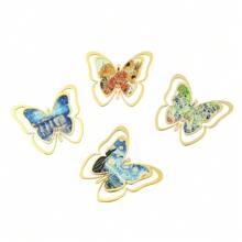 A Vivid And Beautiful Oil Painting Butterfly Metal Book Clip Bookmark, The Warmest Reading Gift For Loved Ones, Suitable For Marking On Study And Office Pages.