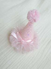 Angel Neitiri Assortment Of 3D Style Lace Hair Clips, Multicolor Options, Suitable For Children, Babies, Moms - Baby Pink - View 3