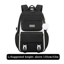 1 件大容量紫色和粉色女孩背包 - 适合上学、户外旅行。轻便、舒适、多功能，配有吊坠。送给女孩的完美生日礼物，返校必备品 - 肩膀包 - 查看 17