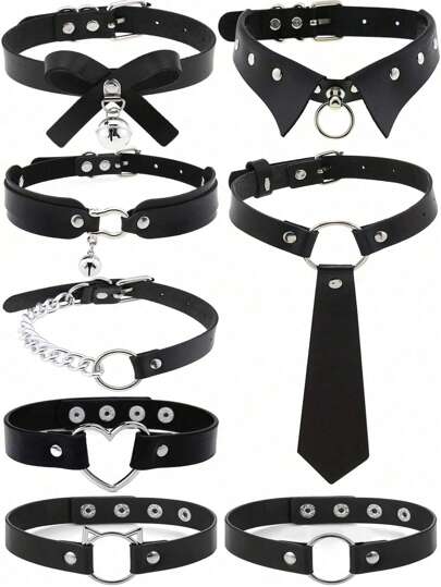 1pc Punk Style Gothic Rock Bell & Bowknot Necklace Choker, Suitable For Women Daily, Holiday Party And Creative Birthday/Valentine's Day Gift Valentines,Mom,Mother,Mother's Day,Gift