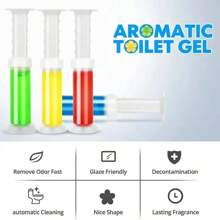 10pcs Assorted Color Toilet Aromatic Therapy Gel, Floral Toilet Fragrance Cleaner & Deodorizer, Long Lasting Solid - Random Color - View 4