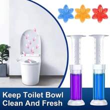 10pcs Assorted Color Toilet Aromatic Therapy Gel, Floral Toilet Fragrance Cleaner & Deodorizer, Long Lasting Solid - Random Color - View 3