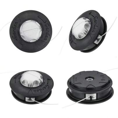 Cabezal de corte universal, cabezal de metal, cabezal de corte de césped de 480 g, cabezal de corte de aluminio universal, accesorios para cabezal de cortacésped, cabezal de repuesto de césped de cambio rápido, se adapta a la mayoría de cortadoras de césped, cortacéspedes y recortadoras de césped