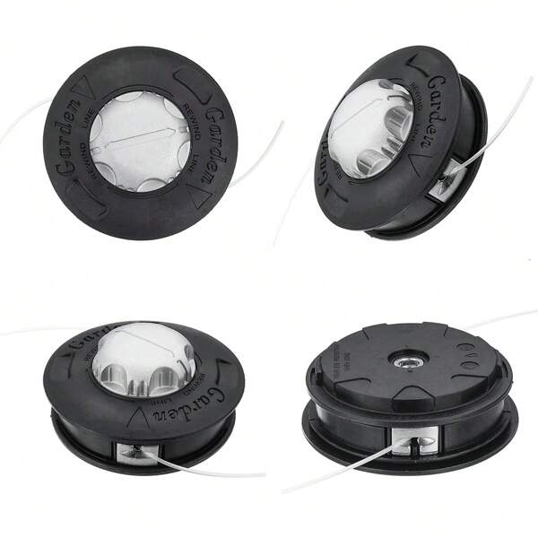 Cabezal de corte universal, cabezal de metal, cabezal de corte de césped de 480 g, cabezal de corte de aluminio universal, accesorios para cabezal de cortacésped, cabezal de repuesto de césped de cambio rápido, se adapta a la mayoría de cortadoras de césped, cortacéspedes y recortadoras de césped