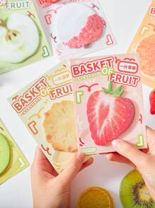 1 tờ sổ ghi chép chủ đề trái cây thực tế vui nhộn/sổ lưu niệm, đồ dùng học tập, trở lại trường - Một cỡ - Xem 7