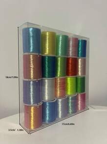 20 件/套多色金属绣花线，单股金色和银色绣花线，适用于 DIY 手镯、项链、配饰、工艺用品