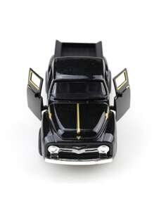 Decoraciones de camión en rojo y negro, decoraciones navideñas de camión negro vintage, decoraciones de granja de metal, decoraciones de mini coche de fundición a presión para mesa, camiones, hogar, cocina, granja, regalos de Navidad, regalos de cumpleaños, decoraciones para hornear pasteles, decoraciones de Pascua, decoraciones de Halloween