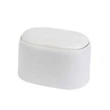 1 件装桌面迷你垃圾桶，按压盖双层办公室家用桌面小纸篓，塑料垃圾箱